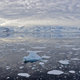 View of a glacier at Chiriguano Bay in South Shetland Islands, Antarctica on November 07, 2019.